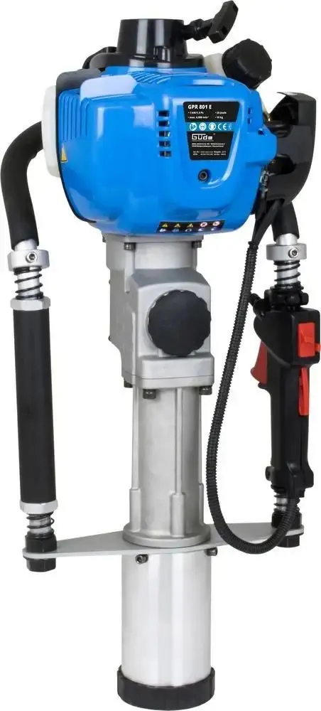 Produktfoto 1 von Güde 94419, Pfahlhammer Pfahlramme GPR 801 E 1,4PS 4-Takt Anti-Vibrationsgriff