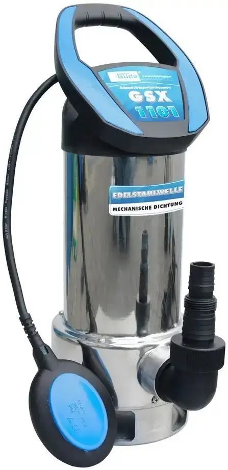 Produktfoto 1 von Güde Edelstahl Schmutzwassertauchpumpe Hochwasser Tauchpumpe GSX 1101 Edelstahl