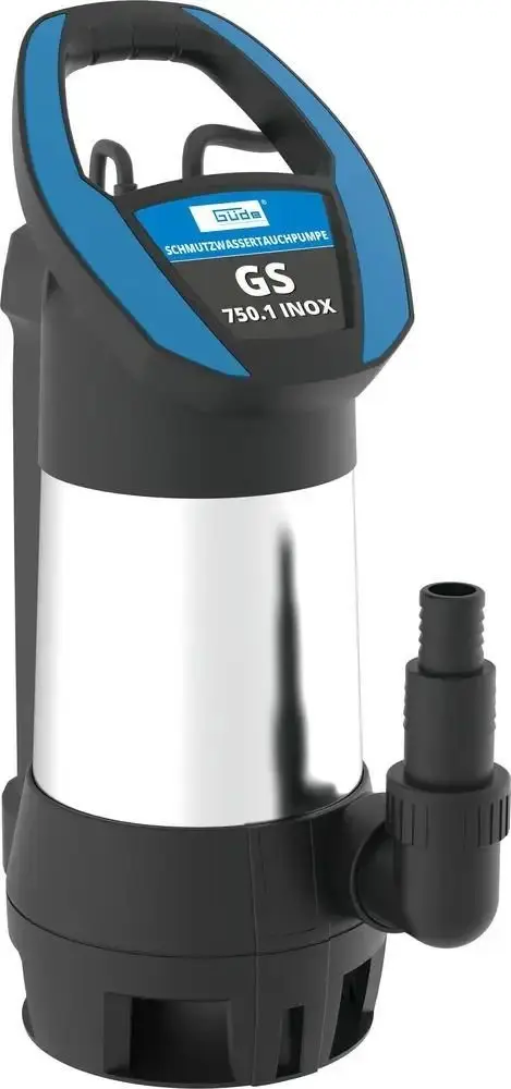 Produktfoto 1 von Güde 94679, Q9 Schmutzwassertauchpumpe GS 750.1 INOX Wasserpumpe Teichpumpe