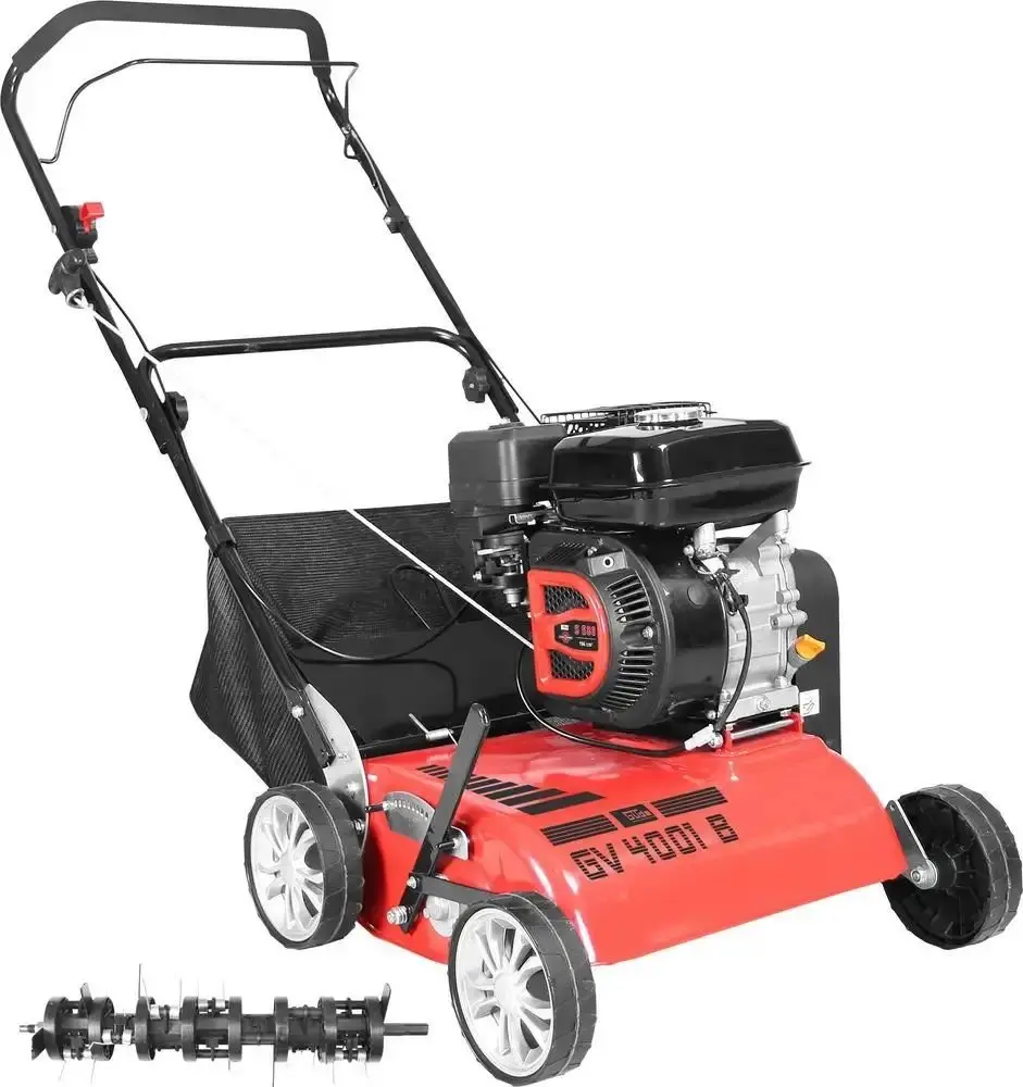 Produktfoto 1 von Güde 95133, 2in1 Benzin Vertikutierer GV4001B Rasenlüfter 196 ccm 5,2 PS