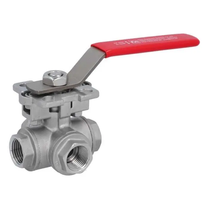 Produktfoto 1 von END Armaturen GV311624, 4-Wege Kugelhahn 3/4"-DIN2999, PN63 X-Bohrung