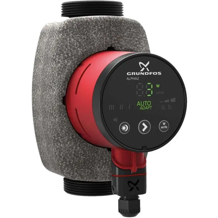 Produktfoto 1 von Grundfos 99261738, Alpha 2 32-80 Hocheffizienzpumpe 180mm, 230V, 50Hz, 6H