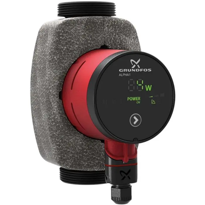 Produktfoto 1 von Grundfos 99236216, Alpha1 Hocheffizienz-Umwälzpumpe 32-40, 180 mm, PN 10, 230 V
