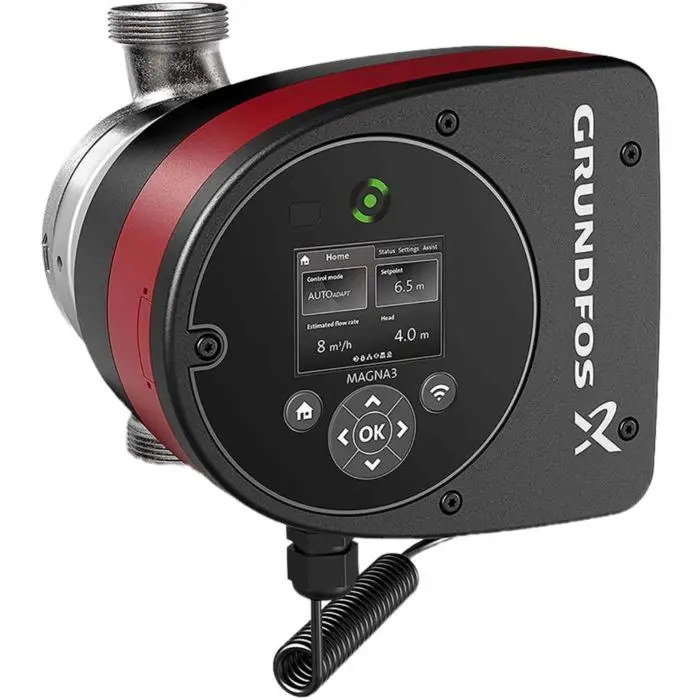 Produktfoto 1 von Grundfos 98609712, Magna3 Umwälzpumpe Edelstahl, 32-120 N, 180mm, PN 6/10, 230V