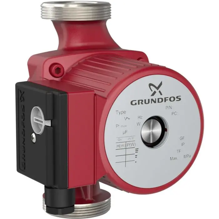 Produktfoto 1 von Grundfos 99255554, Serie 100 Umwälzpumpe UPS 32-80 N, 230 V, UBA, 180mm