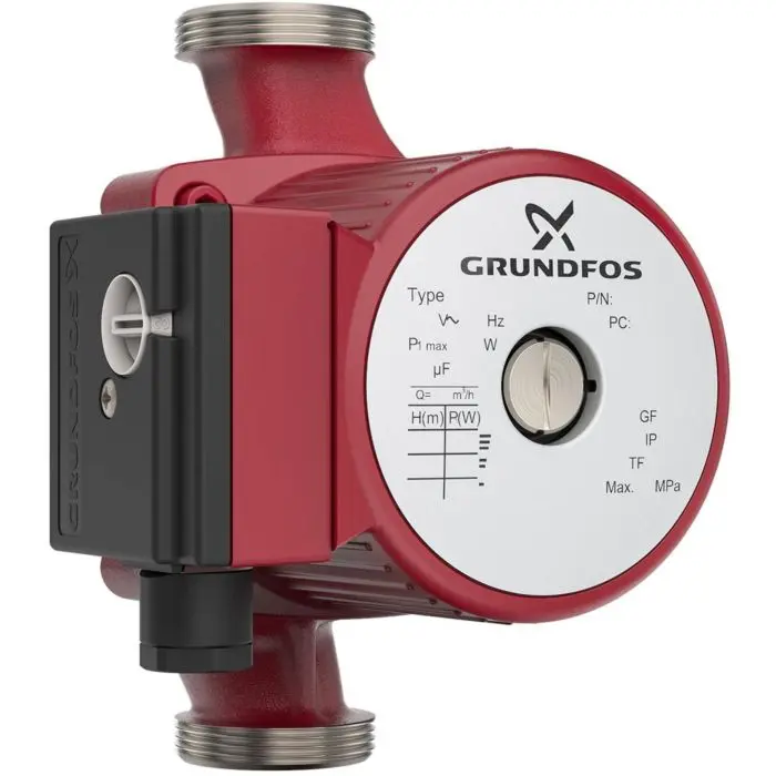 Produktfoto 1 von Grundfos 99255525, Serie 100 Umwälzpumpe UPS 25-80 N, 230 V, UBA, 180mm