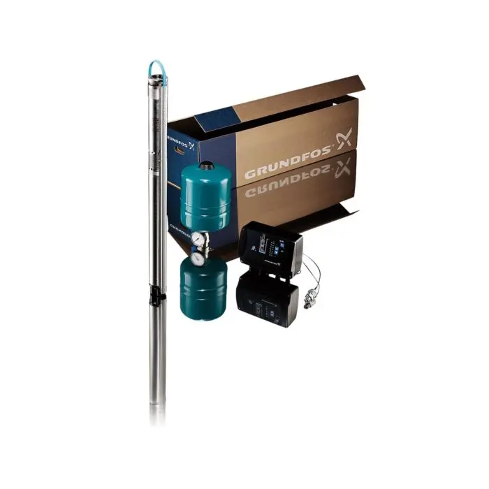 Produktfoto 1 von Grundfos 96524501, Unterwasserpumpe mit 40 m Unterwasserkabel 3x 1,5 qmm flach