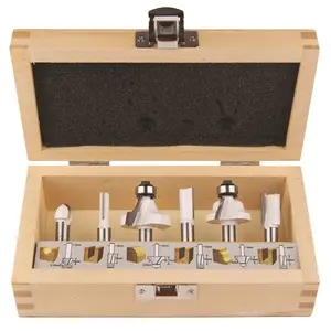 Produktfoto 1 von Makita D-53540, Fräser-Set 8mm (Verpackung 6 Stk.)
