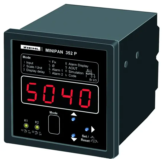 Produktfoto 1 von Ziehl D440210, Universal-Messgerät Typ MINIPAN 352P