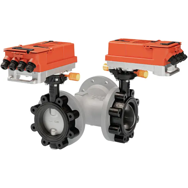 Produktfoto 1 von Belimo D7150WL/BAC, 3-Weg-Drosselklappe 2x Drosselklappe, 2x Antrieb