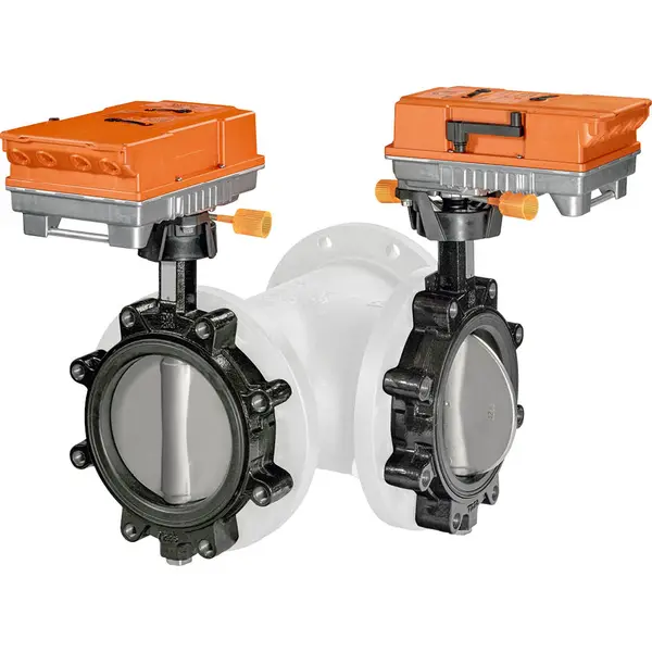 Produktfoto 1 von Belimo D7250WL/BAC, 3-Weg-Drosselklappe 2x Drosselklappe, 2x Antrieb