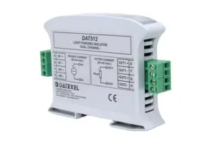 Produktfoto 1 von Datexel DAT512, selbstversorgter Stromschleifen-Isolator (0–20 mA), Doppelkanal