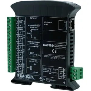 Produktfoto 1 von Datexel DAT8024, Modbus TCP-Servermodul für Analogausgänge
