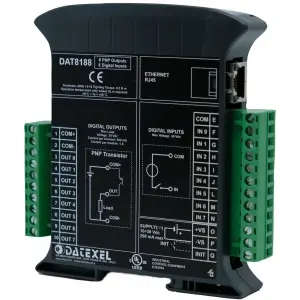 Produktfoto 1 von Datexel DAT8188, Modbus TCP-Servermodul für Digitalein-/ausgänge