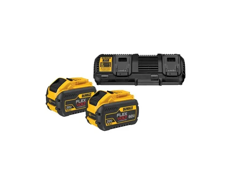 Produktfoto 1 von DeWalt DCB132X2-QW, Starter-Set 2 Akkus mit 9,0Ah und 4A-Ladegerät