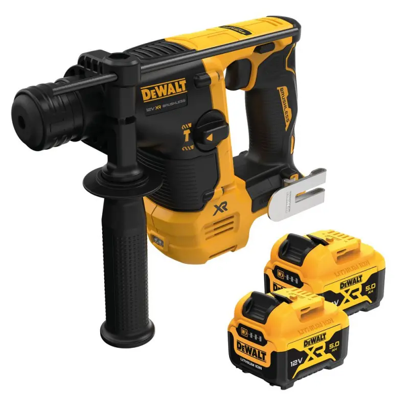 Produktfoto 1 von DeWalt DCH072P2-QW, Akku-Bohrhammer SDS-Plus (12V/2x5,0Ah) Tstak