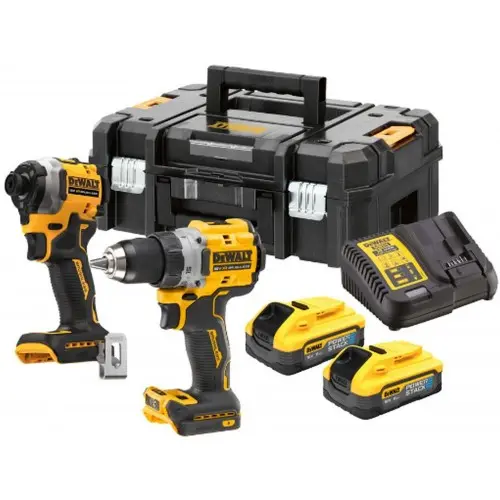 Produktfoto 1 von DeWalt DCK2051H2T-QW, Combo Set (DCD800+DCF850+18V/2x5,0Ah PowerStack) Tstak
