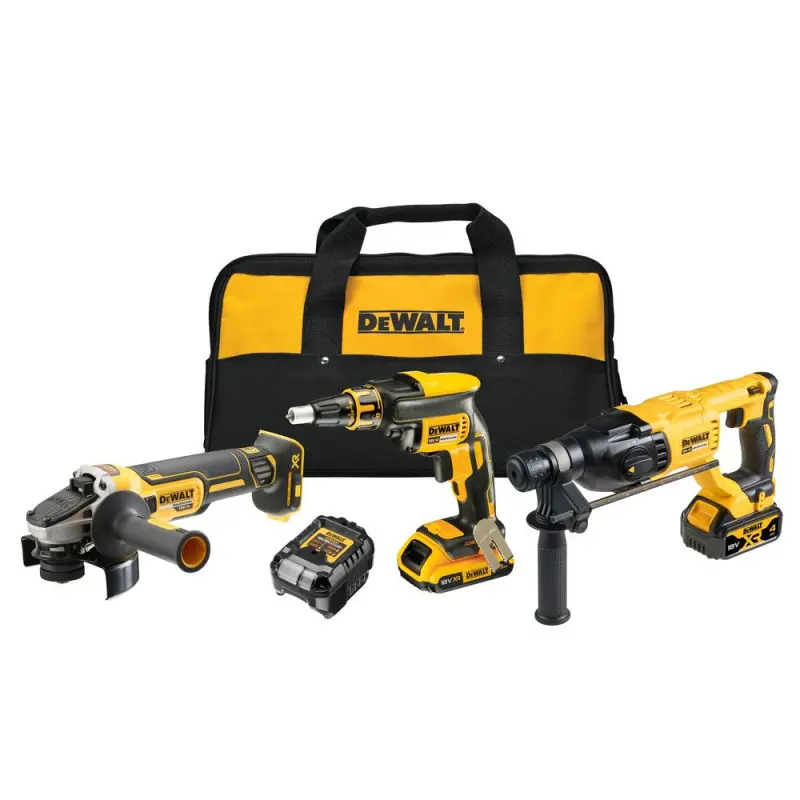 Produktfoto 1 von DeWalt DCK308DM-QW, Akku-Kombopack: DCF620, DCH133, DCG405, Akku, Lader