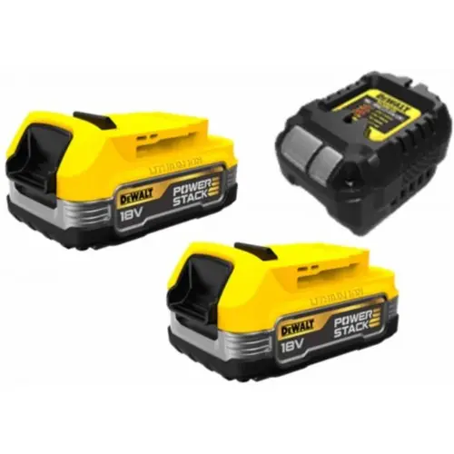 Produktfoto 1 von DeWalt DCB1102E2-QW, Starter Kit PowerStack 18V (2x1,7Ah)