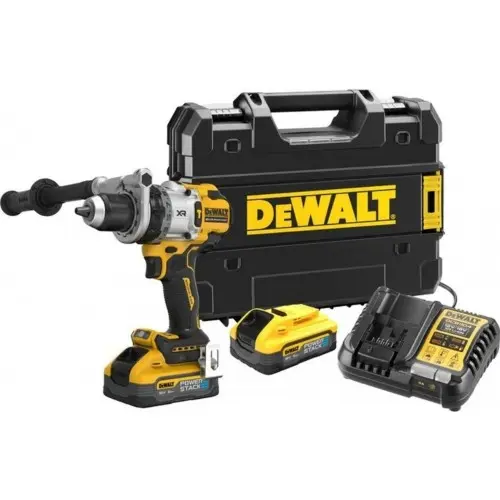Produktfoto 1 von DeWalt DCD1007H2T-QW, Akku-Schlagbohrschrauber (169Nm/18V/2x5,0Ah PowerStack)