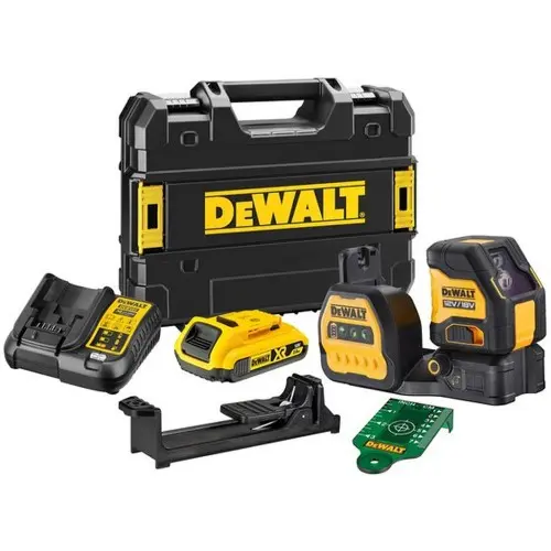 Produktfoto 1 von DeWalt DCE088D1G18-QW, Kreuzlinien-Laser grün (18V/1x2,0Ah) Tstak