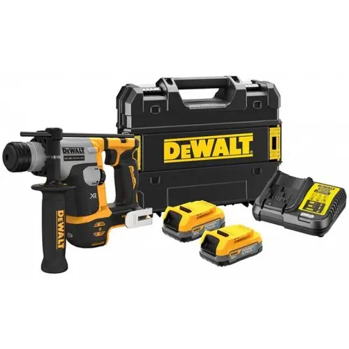 Produktfoto 1 von DeWalt DCH172E2T-QW, Akku-Bohrhammer SDS-Plus 1,4J/18V/2x1,7Ah PowerStack Tstak