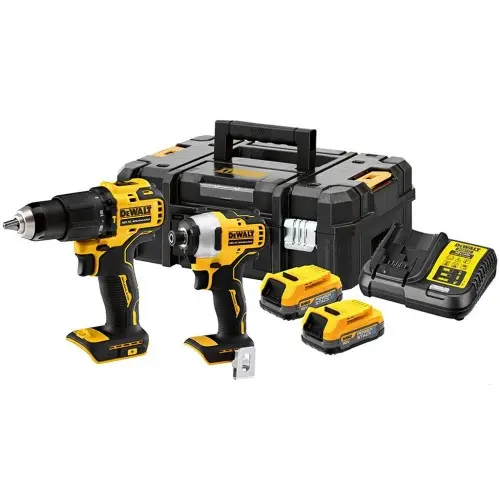 Produktfoto 1 von DeWalt DCK2062E2T-QW, Akku-Combo-Set (18V/2x1,7Ah Powerstack) Tstak