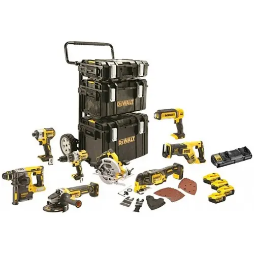 Produktfoto 1 von DeWalt DCK853P4-QW, 8-Tool Brushless Combo Kit - 4 x 5Ah