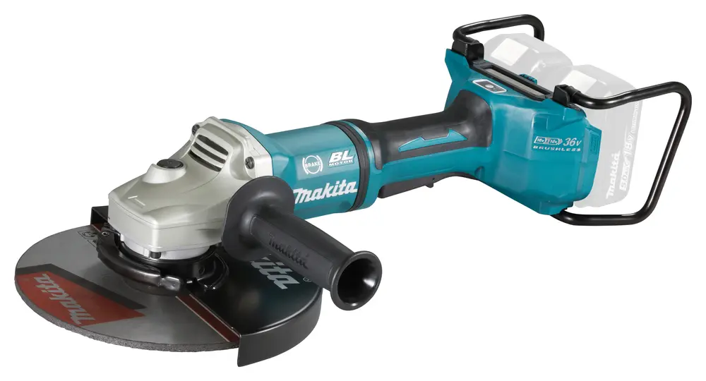 Produktfoto 1 von Makita DGA901ZKU2, Akku-Winkelschleifer, 2x18V / 230 mm ohne Akku und Ladegerät