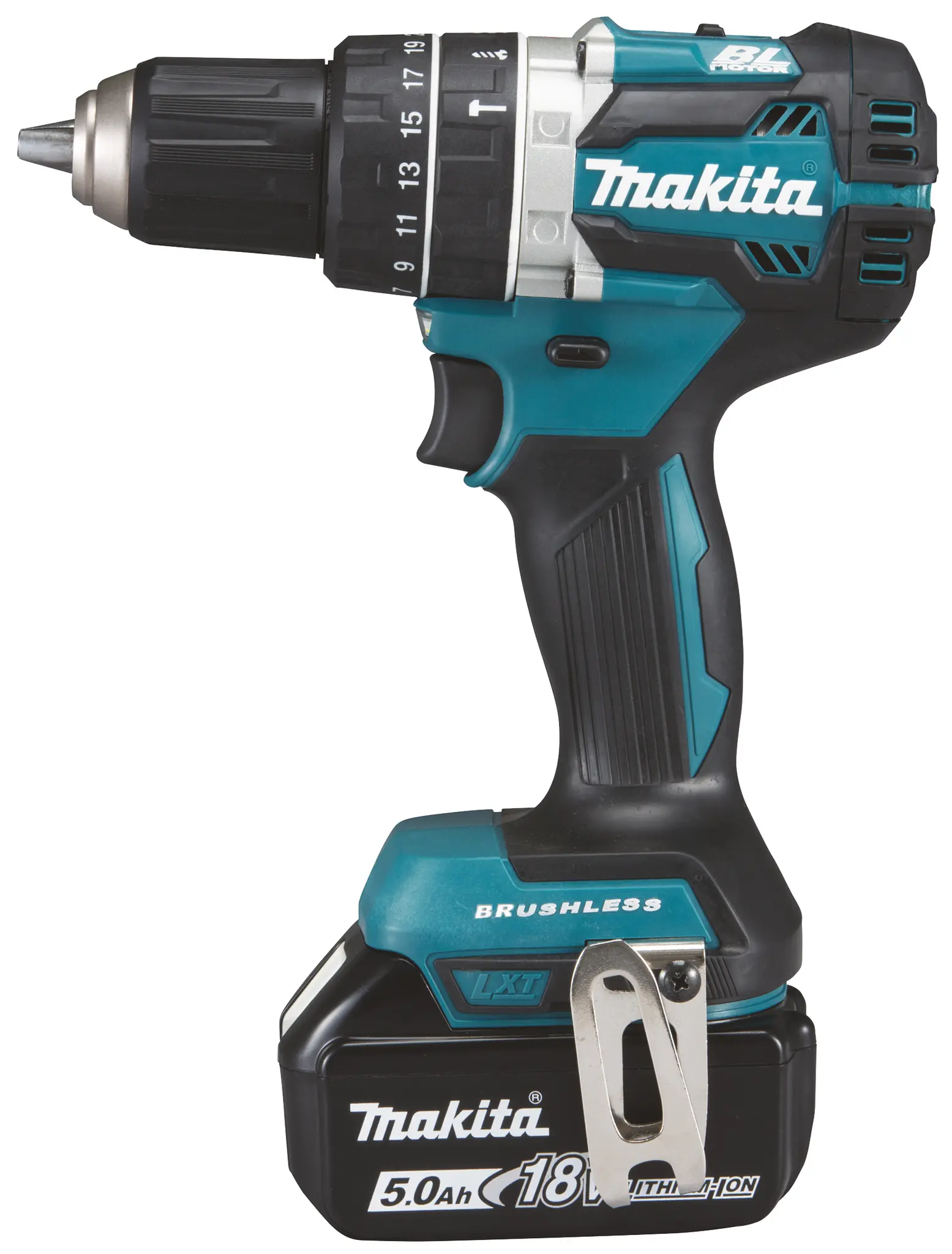 Produktfoto 1 von Makita DHP484RTJ, Schrauber Akku-Schlagbohrschrauber (Schwarz, Blau, 79)