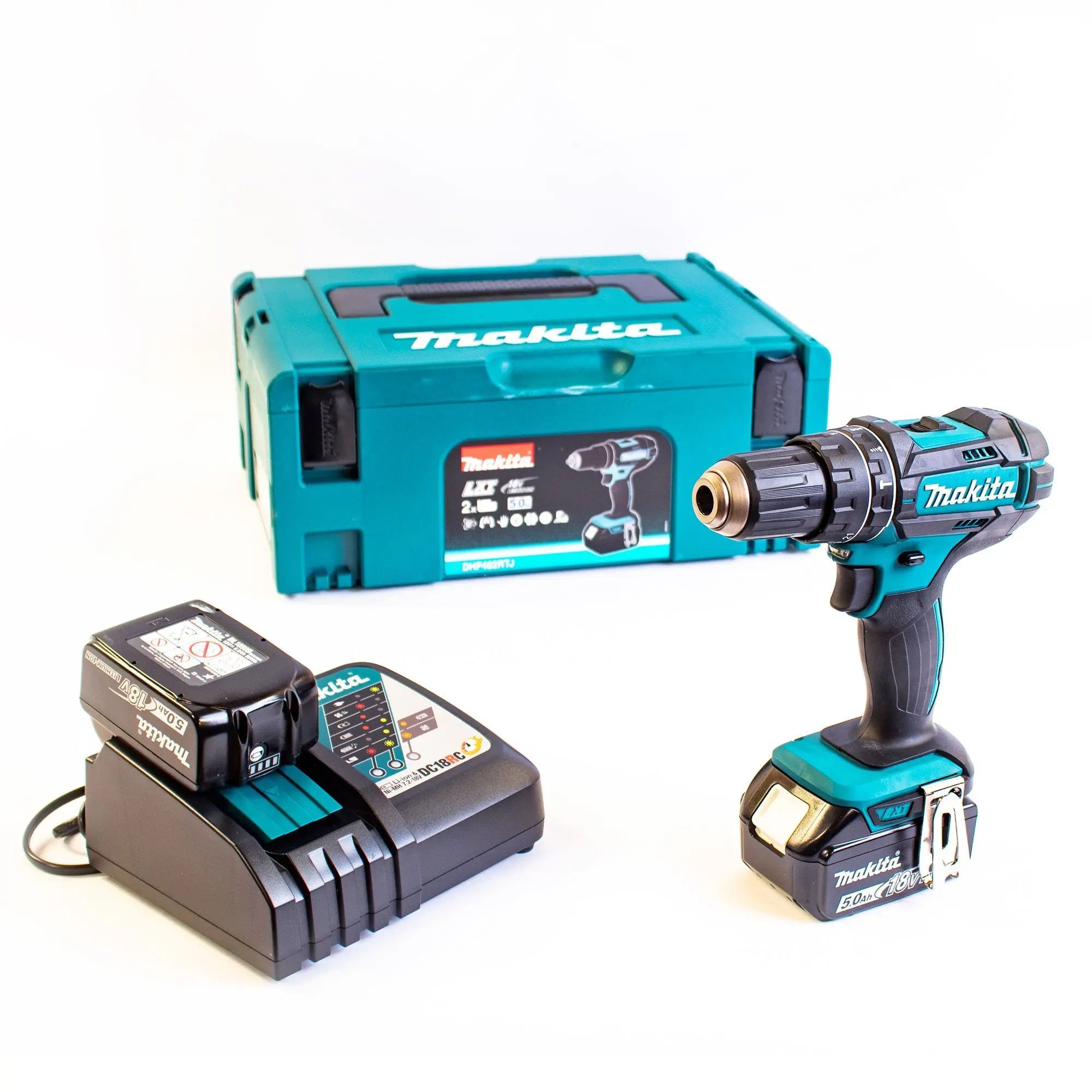 Produktfoto 1 von Makita DHP482RTJ, Schrauber Akku-Schlagbohrschrauber, P\n: 153633