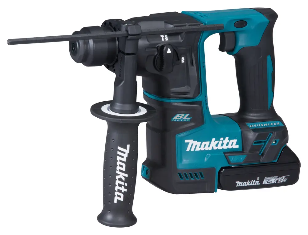 Produktfoto 1 von Makita DHR171RAJ, Akku-Bohrhammer 18V SDS+ mit 2x 2,0 Ah Akku, Lader im MAKPAC 3