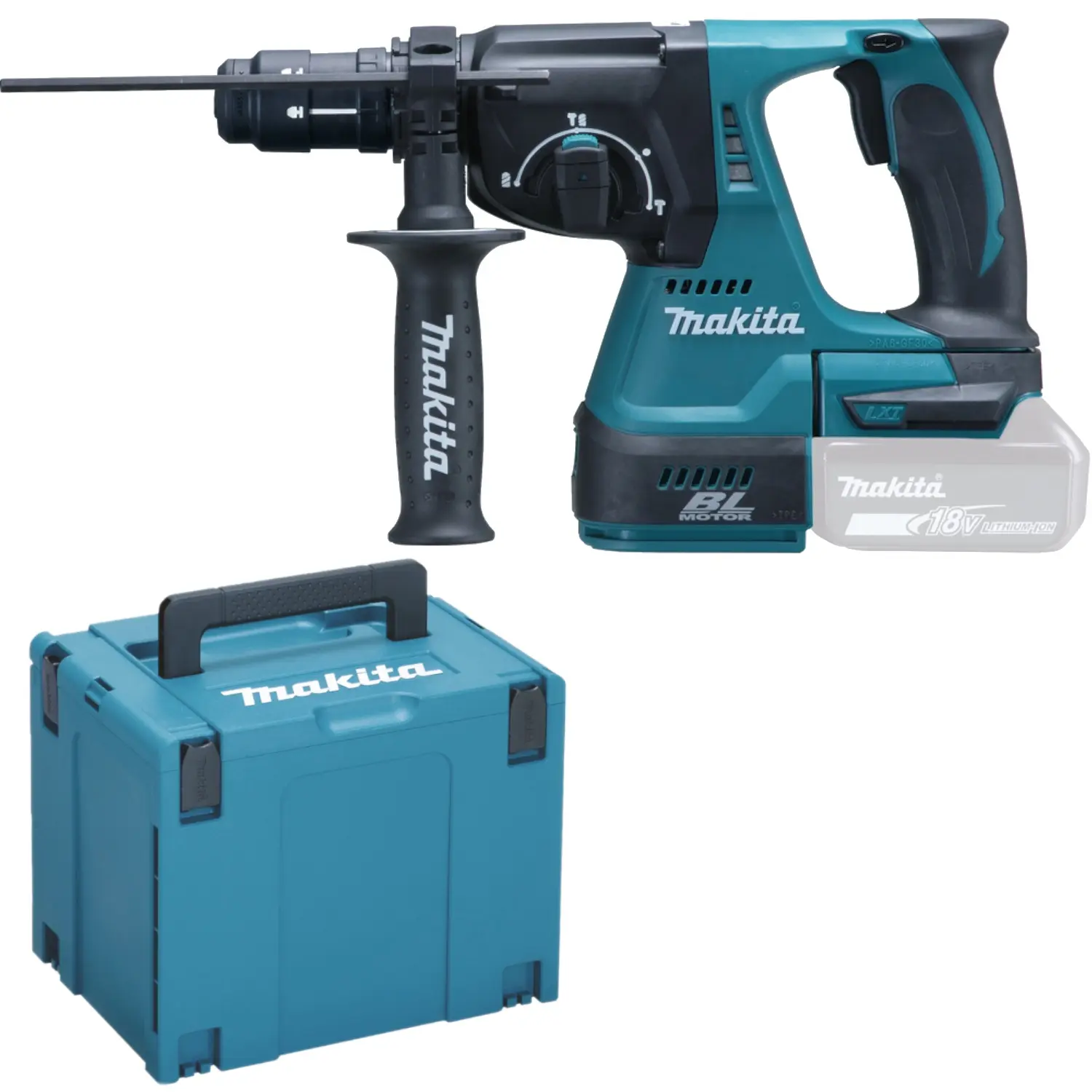 Produktfoto 1 von Makita DHR243ZJ, Akku-Kombihammer