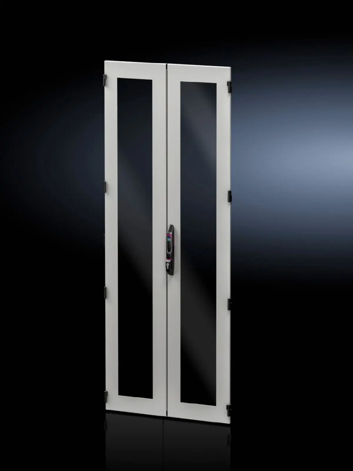 Produktfoto 1 von Rittal DK 5301.437, 5301437 Sheet steel glazed door, vertically divided for VX IT