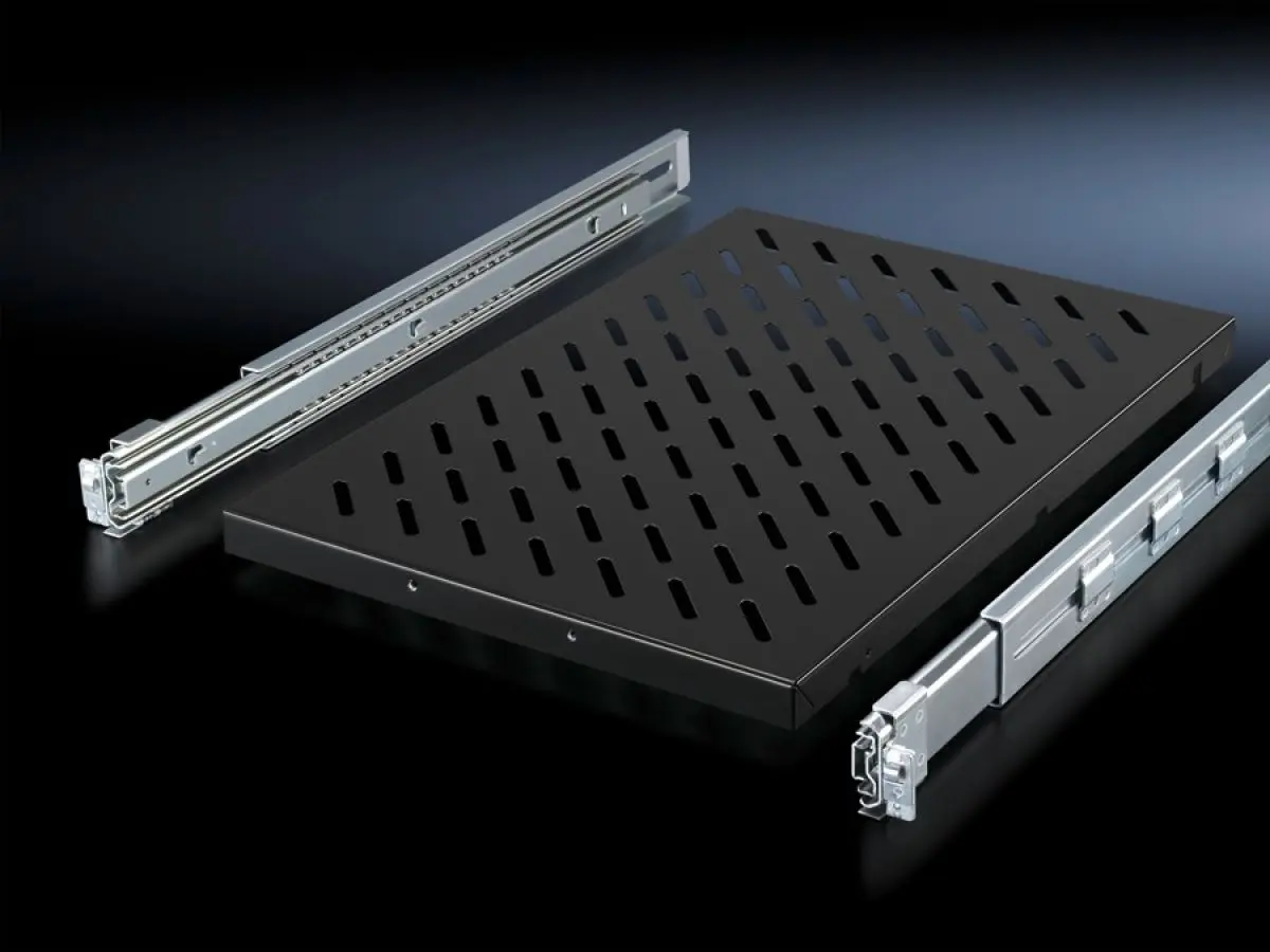 Produktfoto 1 von Rittal DK 5501.685, 5501685 Component shelf, pull-out for VX IT, TS IT, TE, TX CableNet
