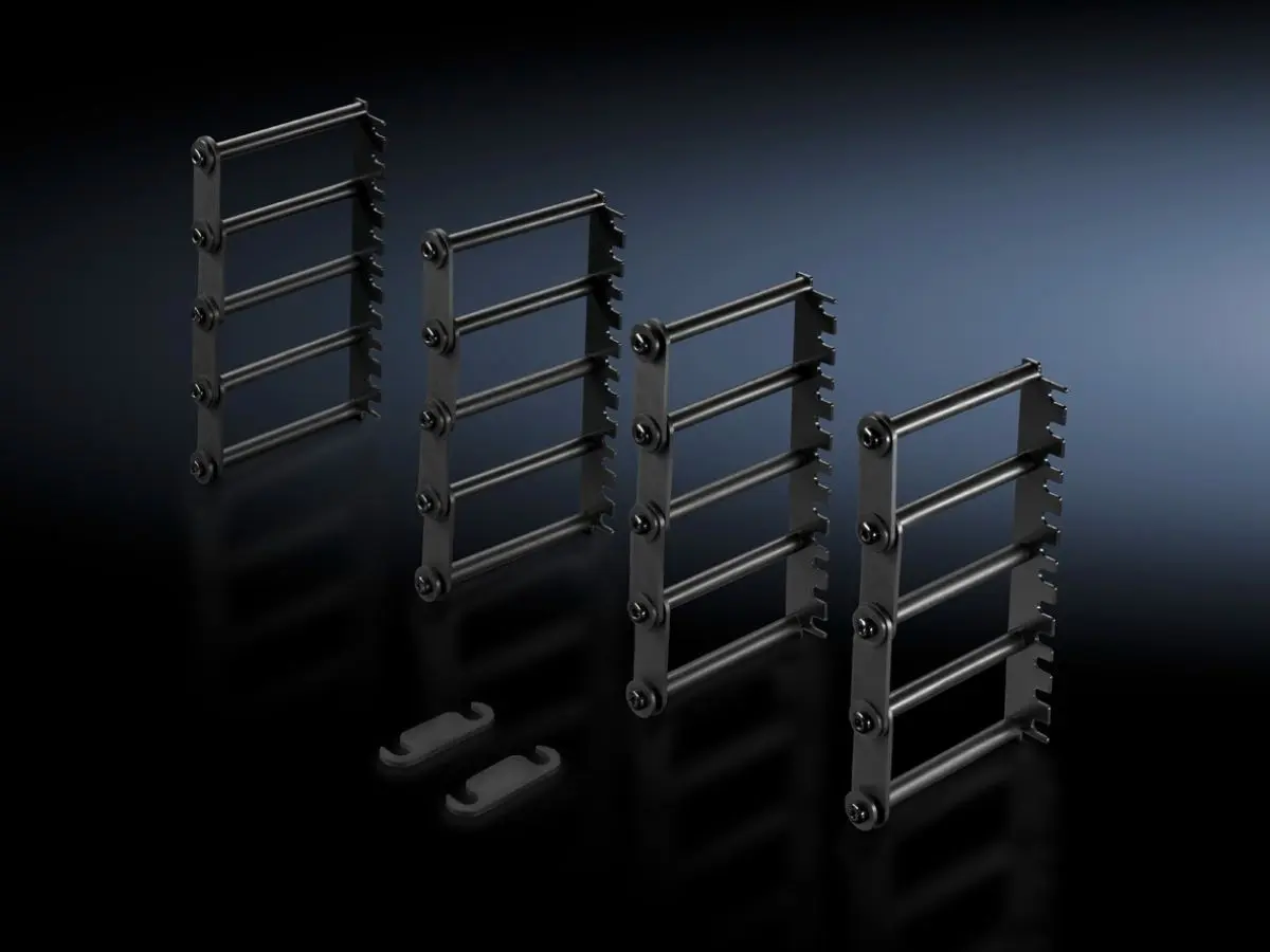Produktfoto 1 von Rittal DK 7111.224, 7111224 Cable routing bars, 482.6 mm (19") attachment