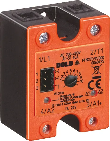 Produktfoto 1 von Dold PH9270.91/006 AC200-480V AC10A, Halbleiterrelais m. Lastkreisüberwachung