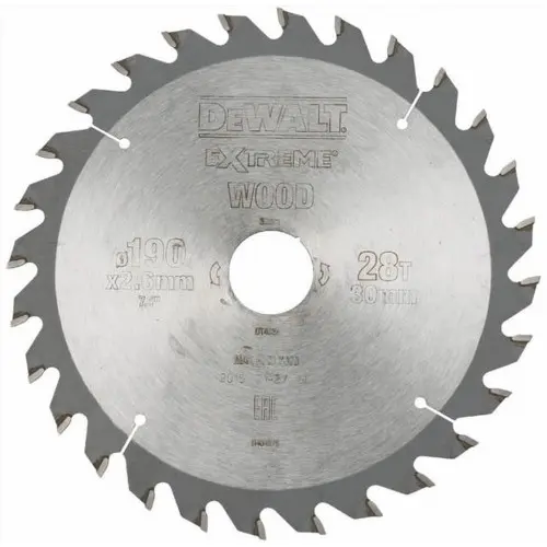 Produktfoto 1 von DeWalt DT4063-QZ, Kreissägeblatt Handkreissäge 184 x 16 mm 40WZ