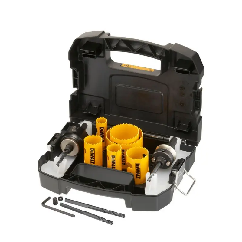 Produktfoto 1 von DeWalt DT90357-QZ, Lochsägen-Set Bi-Metall, 10-tlg. im Transportkoffer