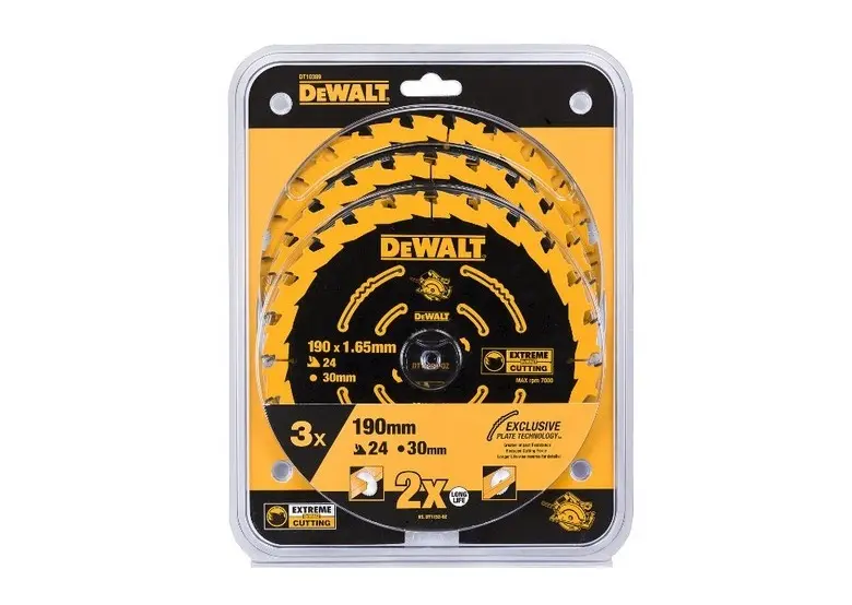 Produktfoto 1 von DeWalt DT10399-QZ, Kreissägeblatt Extreme 3Stck.