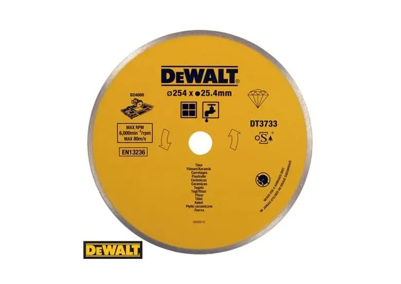 Produktfoto 1 von DeWalt DT3733-XJ, Scheibe für Keramik 250mm