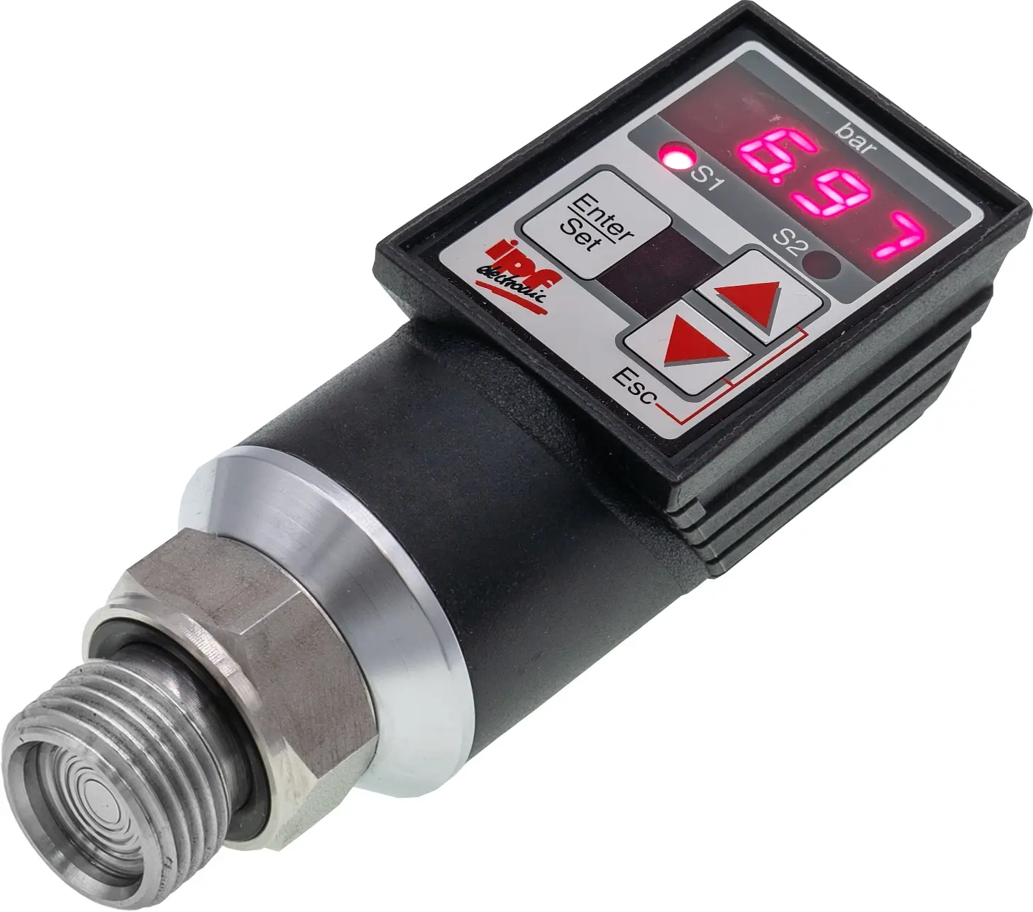 Produktfoto 1 von ipf Electronic DW343116, Drucksensor, Ø38mm 122lang, 0-400bar, 12-32V DC