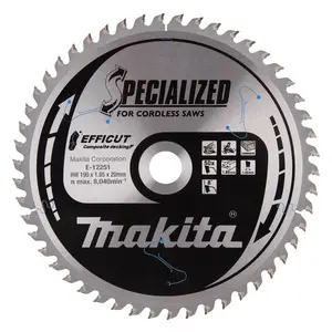 Produktfoto 1 von Makita E-12251, Sägeblatt 190x1,85x20, 50Z EFFICUT