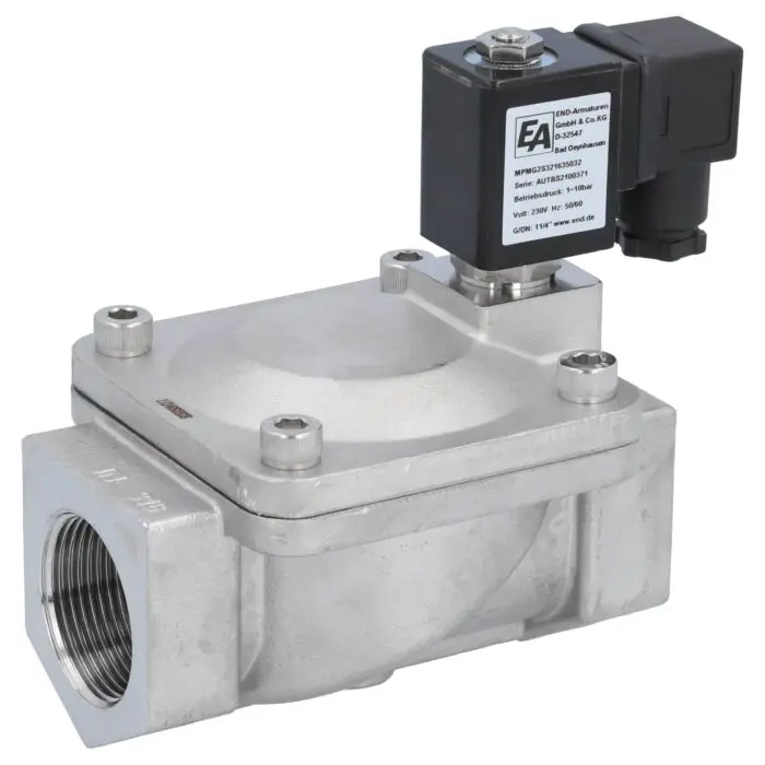 Produktfoto 1 von END Armaturen MPMG2S321235032, 2/2-Magnetventil, G11/4", Edelstahl/NBR