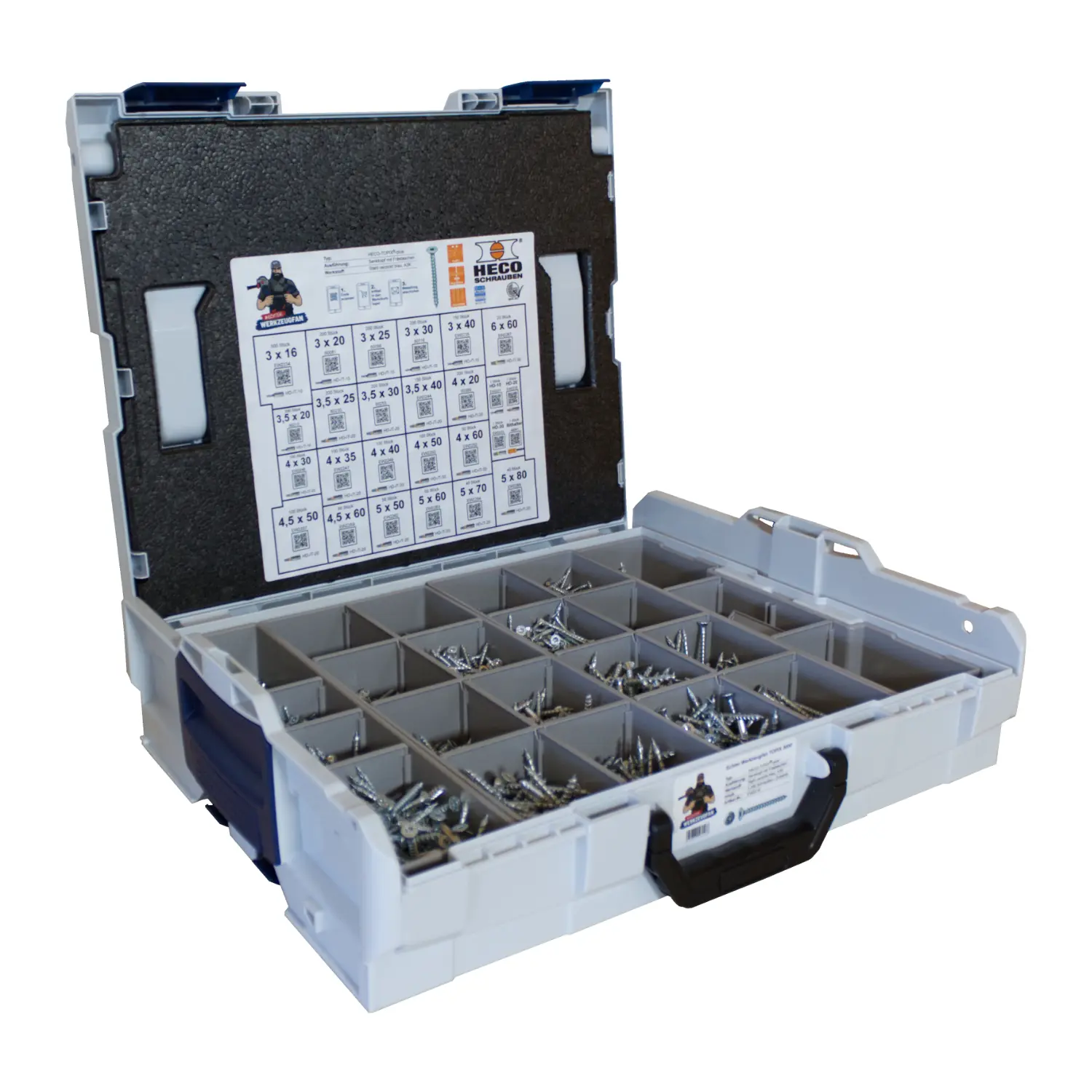 Produktfoto 1 von HECO EW2216, EW Spanplattenschrauben-Sortiment TOPIX-plus 3000