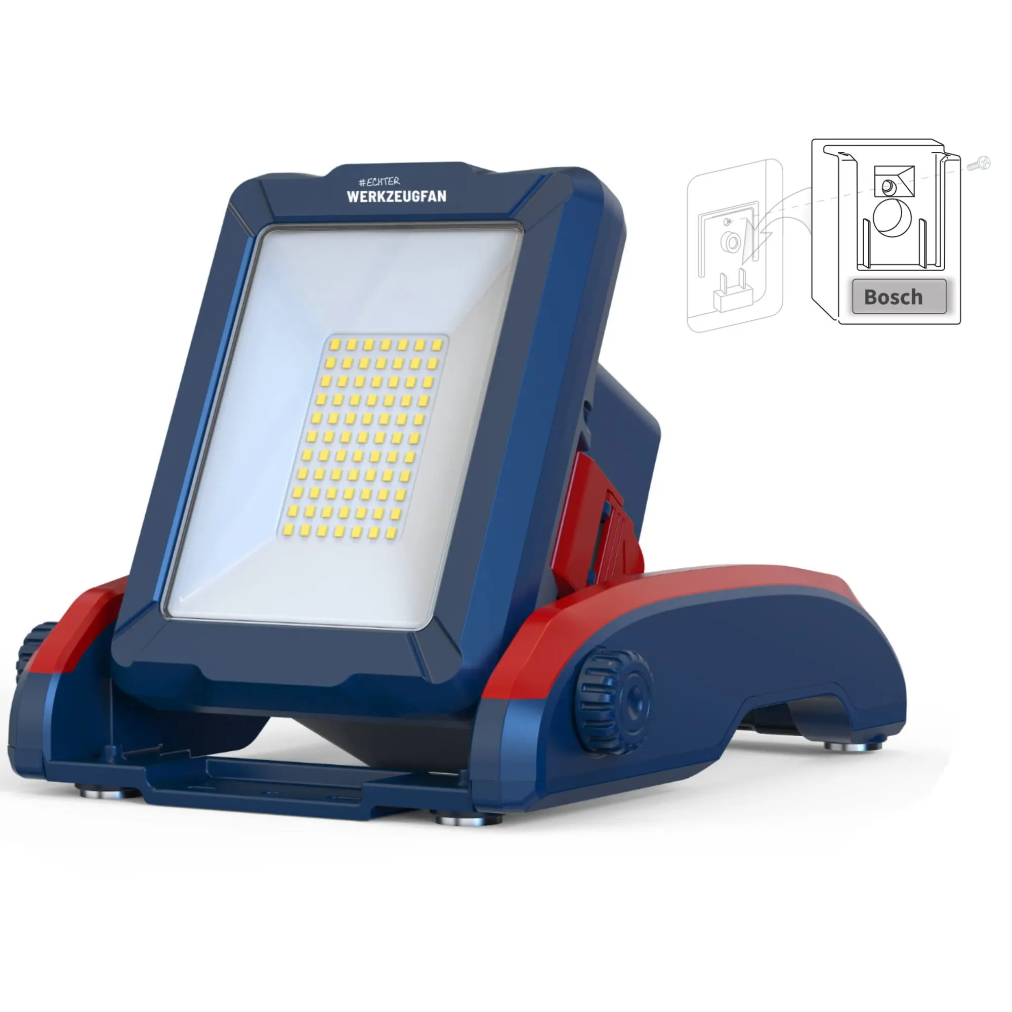 Produktfoto 1 von Shada EW2272-Flex, Echter Werkzeugfan Akku LED Arbeitsstrahler 2900lm IP54 18V