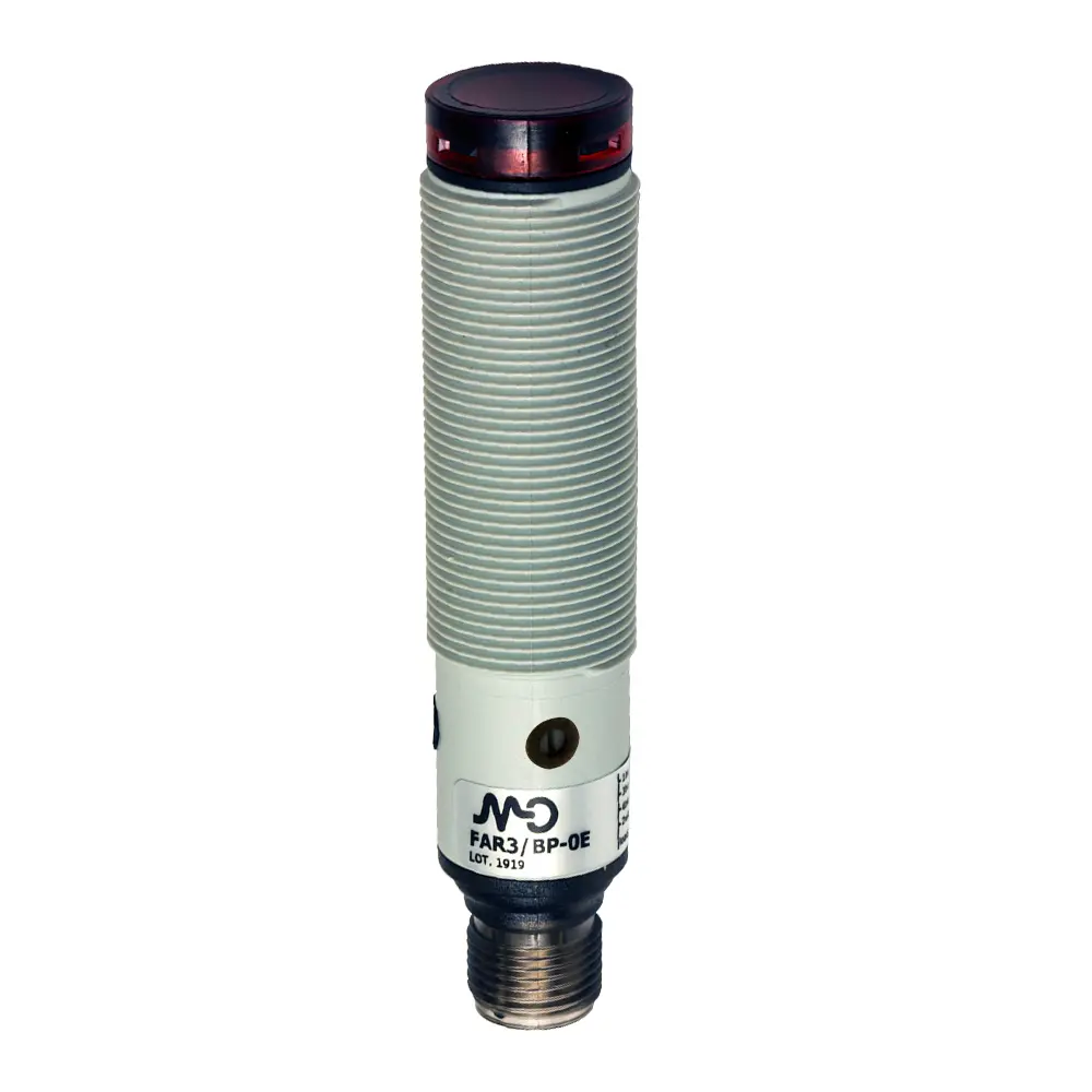 Produktfoto 1 von MD Micro Detectors FAR3/BP-0EAN, Optischer Sensor M18 100mm reg