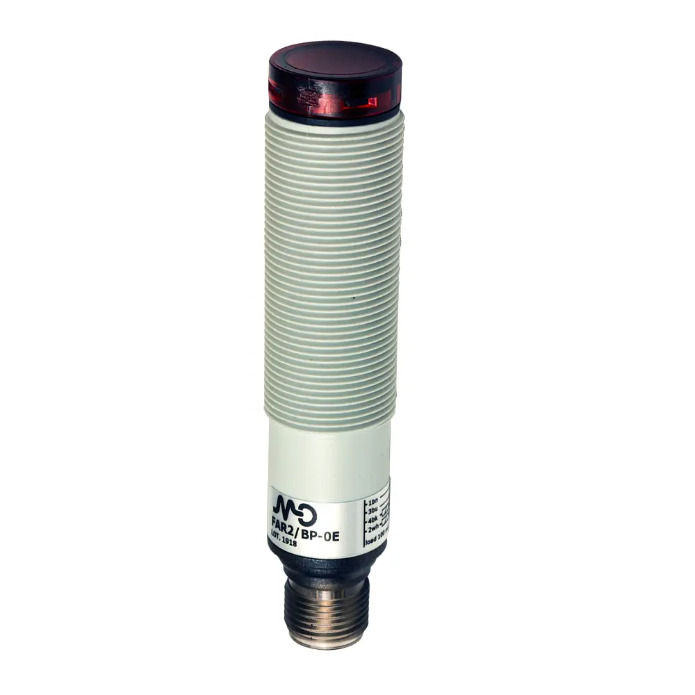 Produktfoto 1 von MD Micro Detectors FAR2/BP-0EAN, Optischer Sensor M18 100mm ohne Justierung