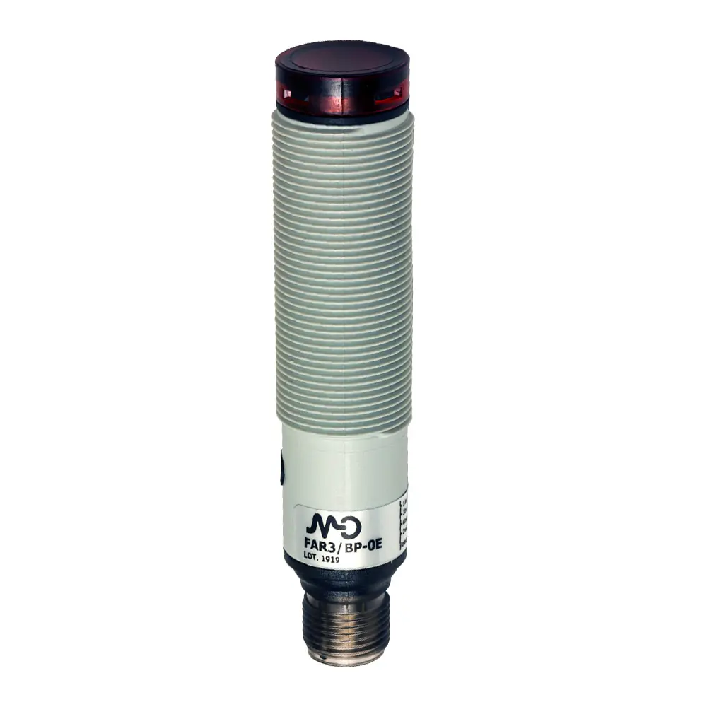Produktfoto 1 von MD Micro Detectors FARL/BN-0E, Optischer Sensor M18 Axial Retroreflektierend