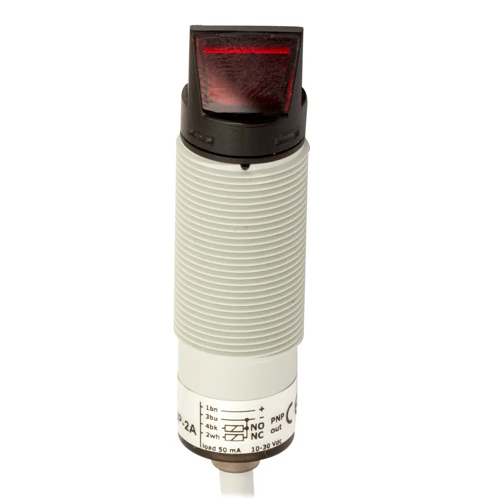 Produktfoto 1 von MD Micro Detectors FQIC/BP-2A, Optischer Sensor M18 Retroreflektierend 4m
